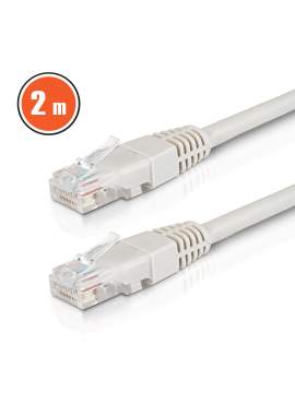 Cablu Internet UTP CAT6 CCA Gri - 2 m