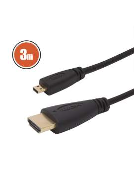 Cablu micro HDMI • 3 mcu conectoare placate cu aur