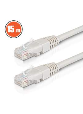 Cablu Internet UTP CAT6 CCA Gri - 15 m