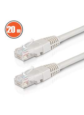 Cablu internet UTP CAT6 CCA Gri - 20 m