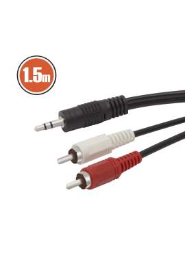 Cablu RCA / JACKfisa 2 x RCA-fisa 3,5 st JACK1,5 m