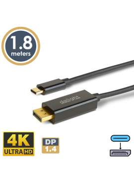 Cablu USB-C la DisplayPort - 1.4 - 4K@60Hz - 1.8 m