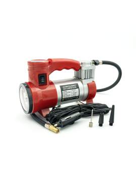 Compresor auto 12V Carguard – 30 L/min – 150 PSI – carcasă metal + LED frontal