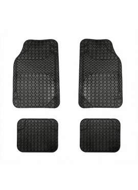 Covorașe auto universale ajustabile Carguard – 68 x 44 cm / 44 x 34 cm PVC – negru