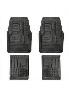 Covorașe auto universale ajustabile groase și aderente Carguard – 72 x 47 cm / 71 x 43,5 cm PVC – negru