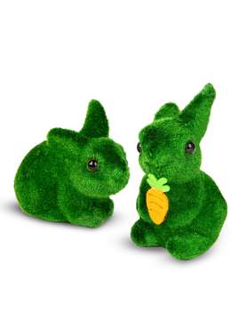 Decor de Paște - iepuraș - 2 tipuri - 10 cm - verde
