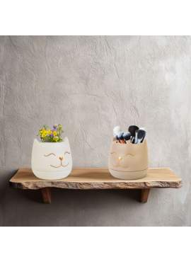 Decor ghiveci - pisică - 9 x 9 cm - 2 tipuri