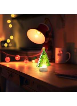 Decor LED - Alb cald - Brad de Crăciun - cu baterii