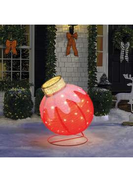 Decor Luminos Crăciun - Ornament Sferic - 60 LED - 60 x 83 cm - Roșu - 100-240 V AC