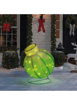 Decor Luminos Crăciun - Ornament Sferic - 60 LED - 60 x 83 cm - Verde - 100-240 V AC