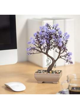 Decor plante artificiale - bonsai - 18 x 24 cm - 4 tipuri