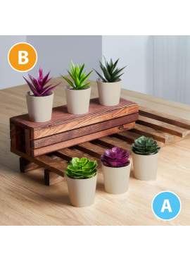 Decor plante artificiale - în ghiveci - 6 x 9 cm - 6 tipuri