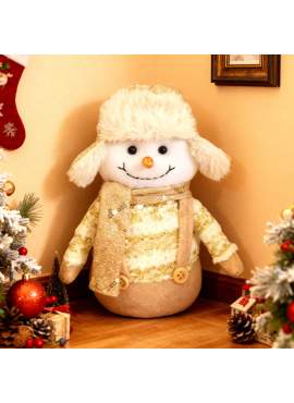 Decorațiune Crăciun - Om de Zăpadă Textil - 20 cm