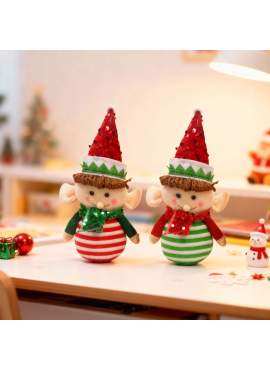 Decorațiune Crăciun - Spiriduș - 21 x 14 x 7 cm - 2 model