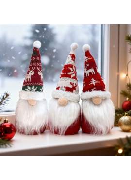 Decorațiune Crăciun - Spiriduș Skandinav (Gnom) - 28 cm - 3 modele