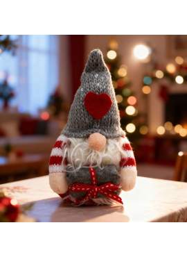 Decorațiune Crăciun - Spiriduș Skandinav Mic (Gnom) - 16 x 7 x 8 cm