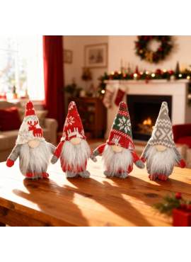 Decorațiune Crăciun - Spiriduș Skandinav Mini (Gnom) - 15 cm - 4 modele