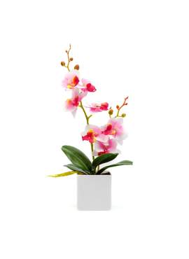 Decoratiune cu plantă artificială – orhidee – 3 modele – 37 cm