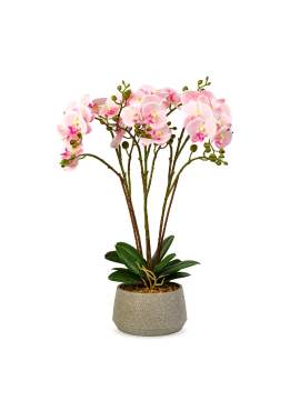 Decorațiune cu plantă artificială – Orhidee roz – 58 cm