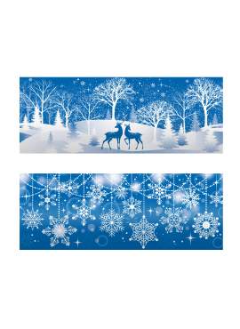 Decorațiuni pentru geam - transparente - 2 tipuri