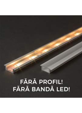 Ecran transparent pt. profil aluminiu LED - 1000 mm