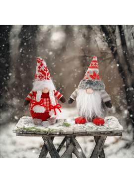 Elf scandinav de Crăciun - 8 x 14 x 20 cm - 2 tipuri
