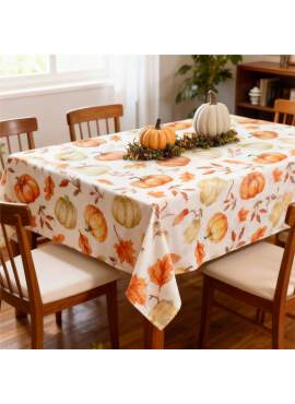 Față de masă decorativă – 140 x 240 cm – 70% poliester, 30% bumbac