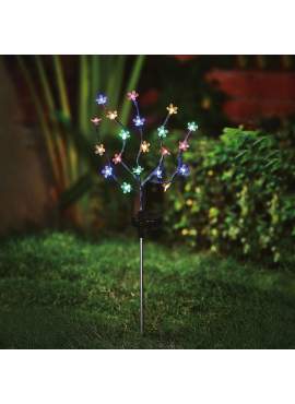Floare solară - 20 LED - 65 cm