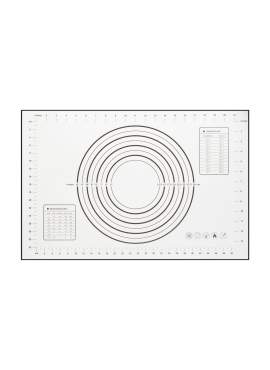 Blat din silicon - cu diagramă pentru întinderea aluaturi - 60 x 40 cm