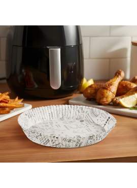 Hârtie de Coacere pentru Air Fryer - Rotundă, 20 cm - 50 Bucăți/Pachet