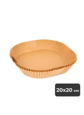 Hartie de copt pentru friteuza cu aer - pătrată - 20 cm - 50 buc/pachet