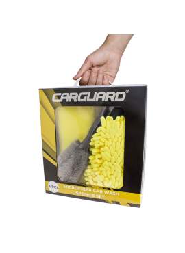 Set burete cu microfibre și perie - Carguard