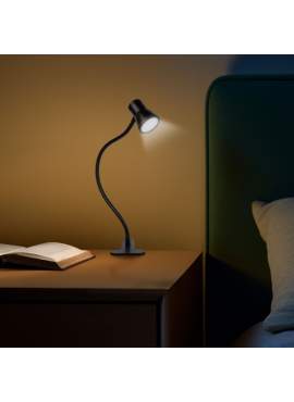 Lampă de birou flexibilă cu clemă – USB – reglaj intensitate și temperatură de culoare – LED – metal