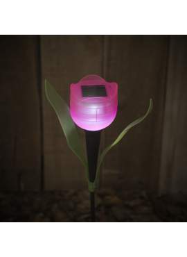 Lampă solară pentru grădină cu LED - model lalea