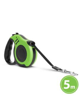 Lesă automată - 5 m - verde