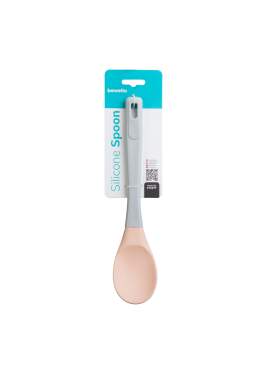 Lingură din silicon - culoare piersică - 26,8 x 5,6 x 1,8 cm