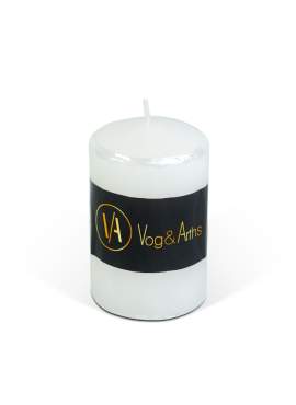 Lumânare cilindrică – albă, fără parfum – 130 g