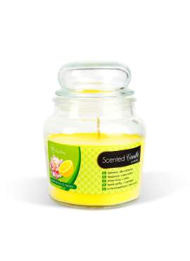 Lumânare parfumată – borcan cu capac – Sweet lemon & peony – 310 g