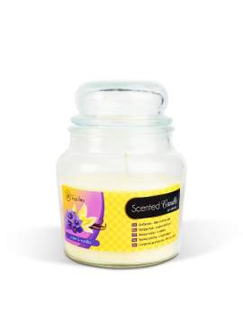 Lumânare parfumată – borcan cu capac – Violet & Vanilla – 310 g