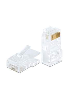 Mufă RJ45 UTP CAT6 Pass-Through - 8P8C Plastic