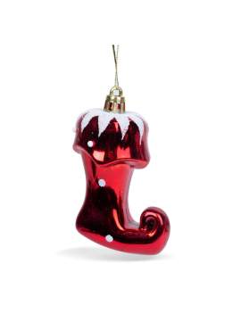 Ornament pentru brad - cizme lucioase - 8 x 6 x 4 cm