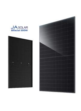 Panou fotovoltaic JA SOLAR Bifacial -Full black, 500w 20 Ron Timbru verde inclus