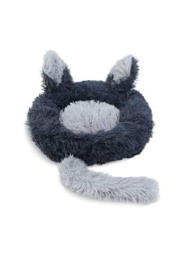 Pat pentru pisici - rotund - 40 cm - negru