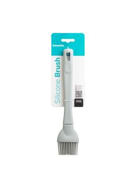 Pensulă din silicon - gri - 23,5 x 4,9 x 1,7 cm