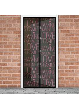 Perdea anti-tantari pt. usi cu inchidere magnetica, 100 x 210 cm - „Love”