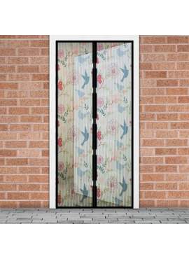 Perdea anti-tantari pt. usi cu inchidere magnetica, 100 x 210 cm - model „pasari”