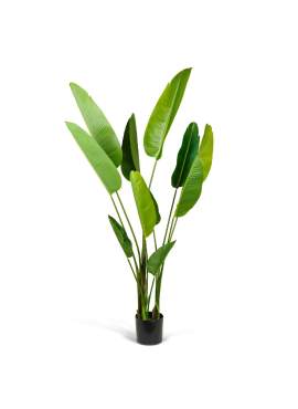 Plantă decorativă artificială bananier – 1,9 m, verde
