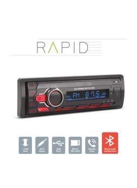 Player auto „Rapid” - 1 DIN - 4 x 50 W - BT - MP3 - AUX - SD - USB