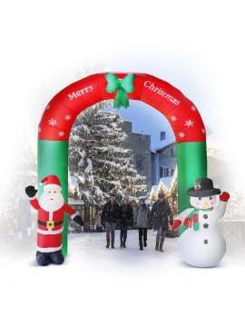 Poartă de Crăciun gonflabilă - 240 cm - IP44 - 9 LED - alimentată la rețea