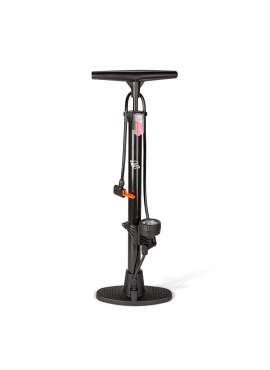 Pompă manuală pentru biciclete și atelier – 38 × 500 mm – negru – max 160 PSI